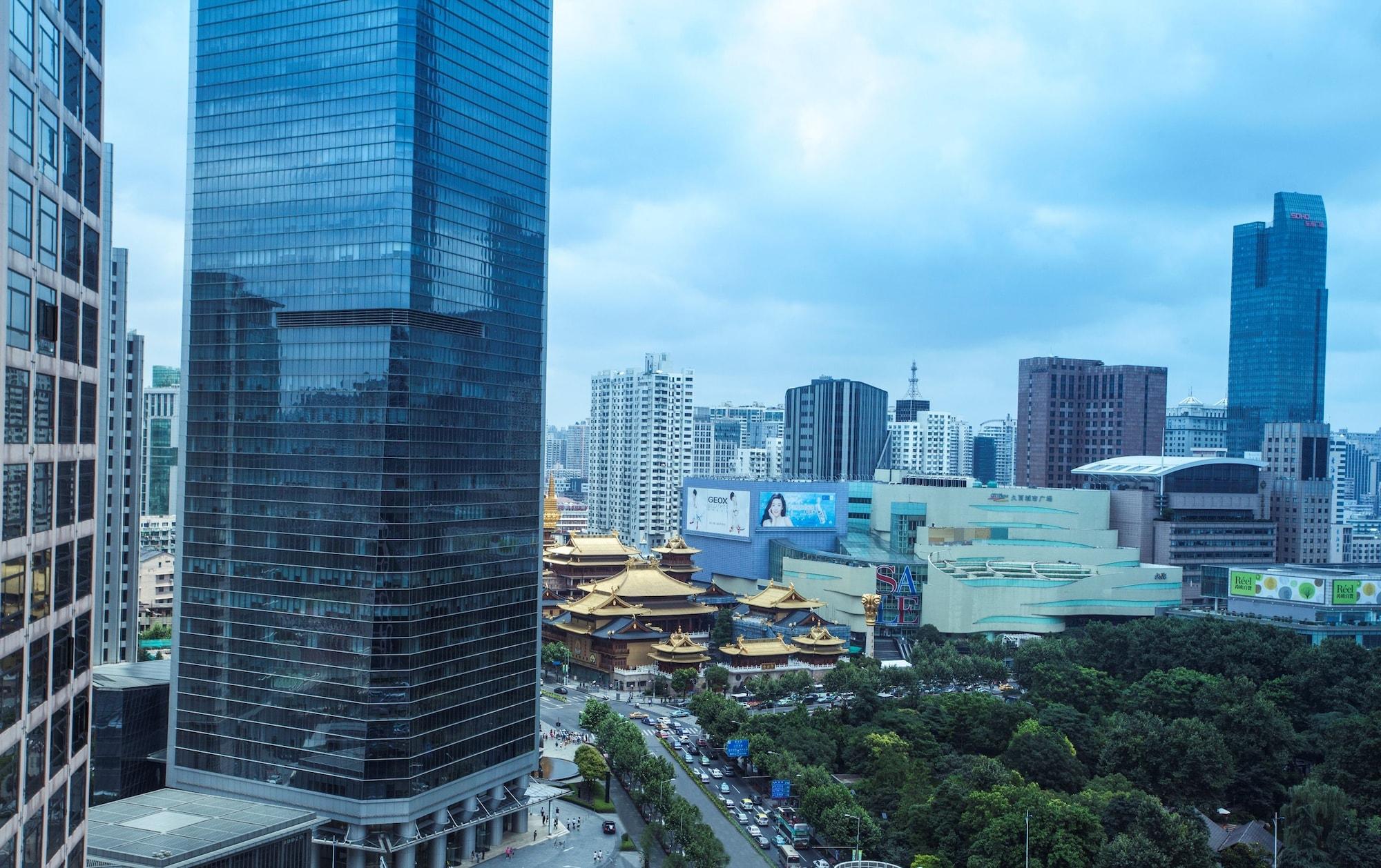 Отель The Kunlun Jing An Шанхай Экстерьер фото